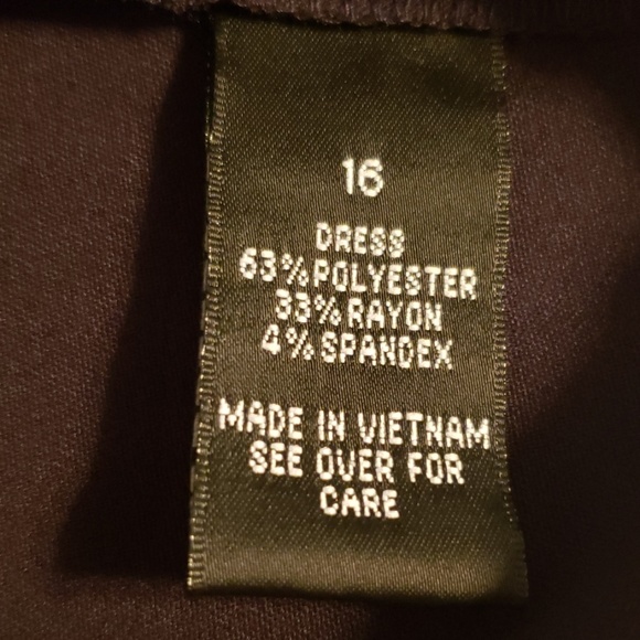 AB Studio Sleeveless Black Aline Midi Dress * 16 - Picture 6 of 7